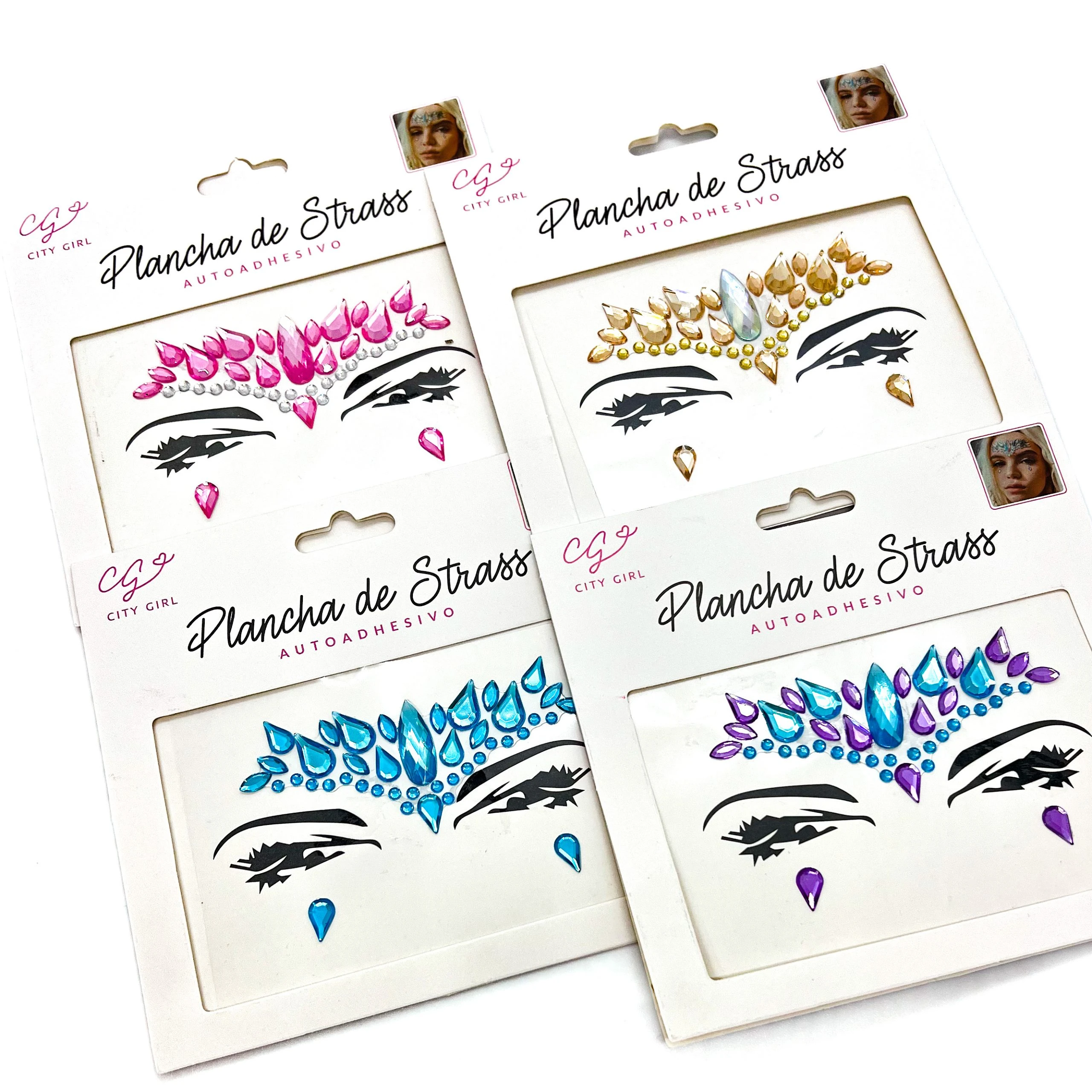 Strass para el rostro