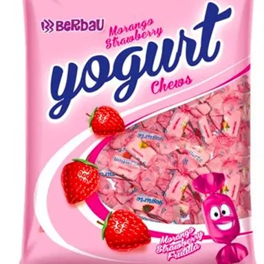 Caramelos masticables Berbau frutilla/yogurt x250gr