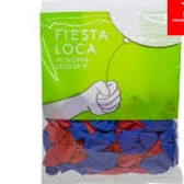 Globos Fiesta Loca Rojo/Azul 9" x50u