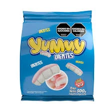 Gomitas Yummy dientes x500gr