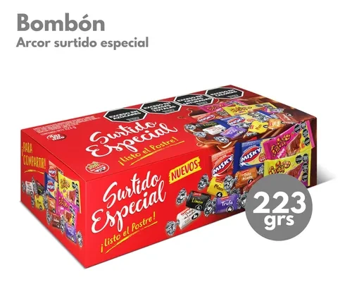 Bombon Arcor surtido especial x223gr