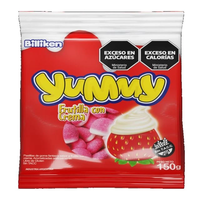 Gomitas frutilla crema x150gr Yummy