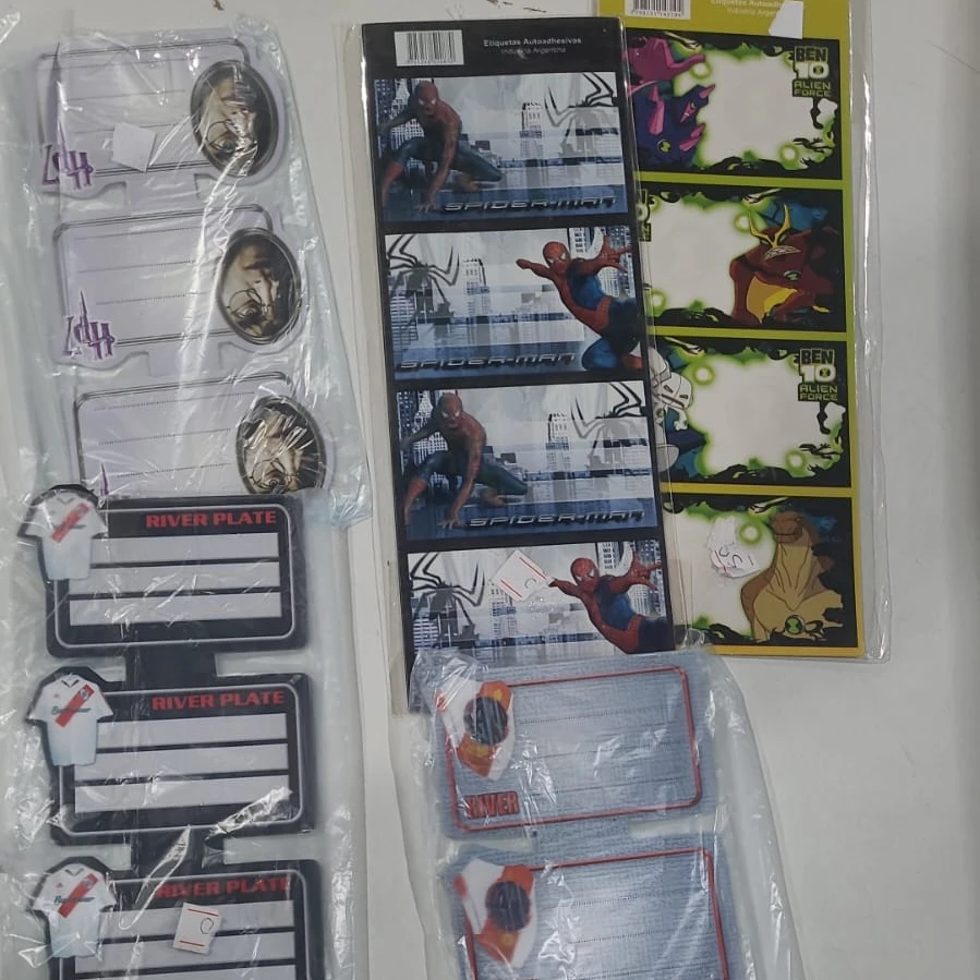 Etiqueta para cuadernos x12u