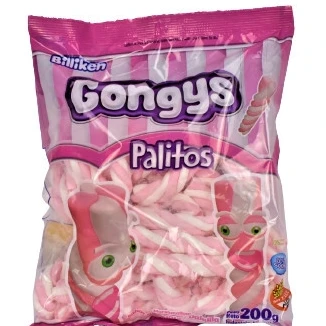 Gongys palitos fruti/vain x200gr malvaviscos