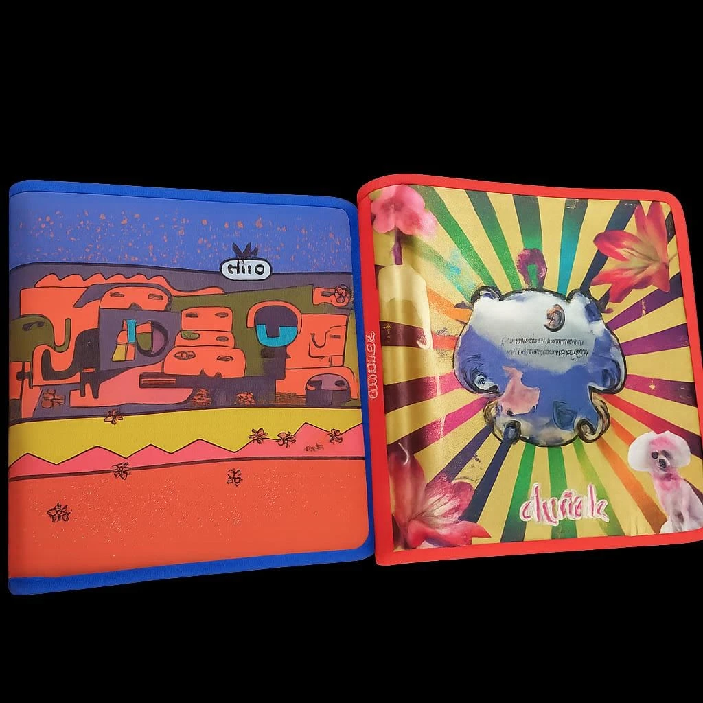 Carpeta con anillos forrada