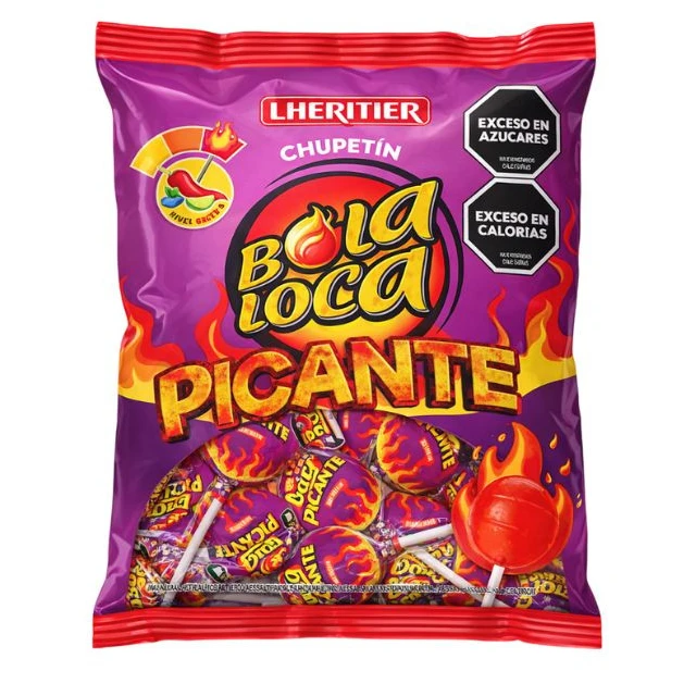 Chupetin picante Bola Loca x24un