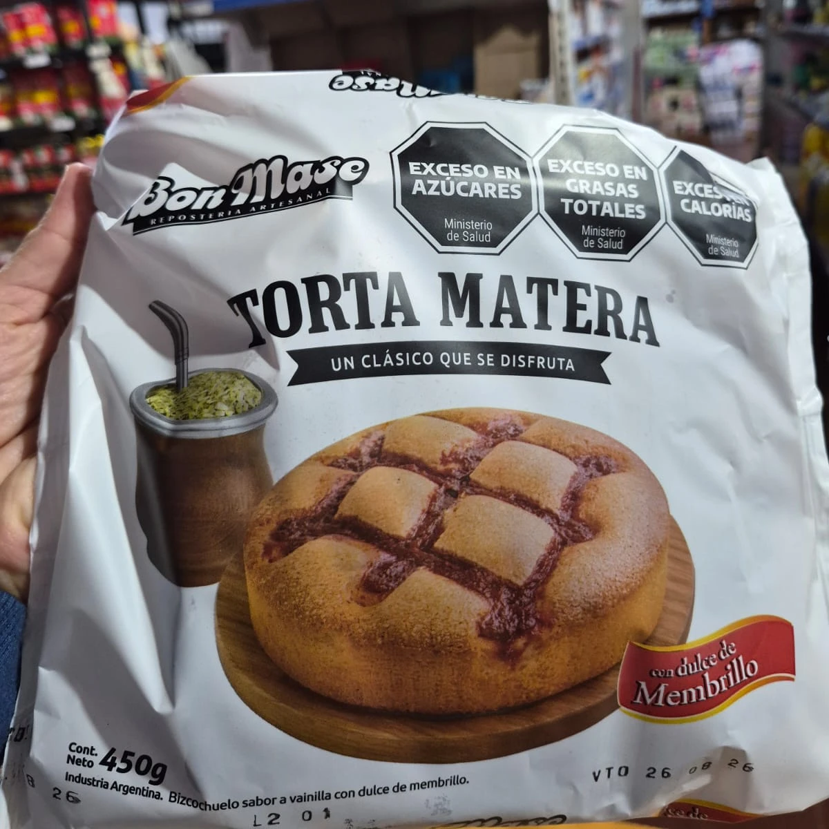 Torta matera con membrillo 400gr Bon Mase