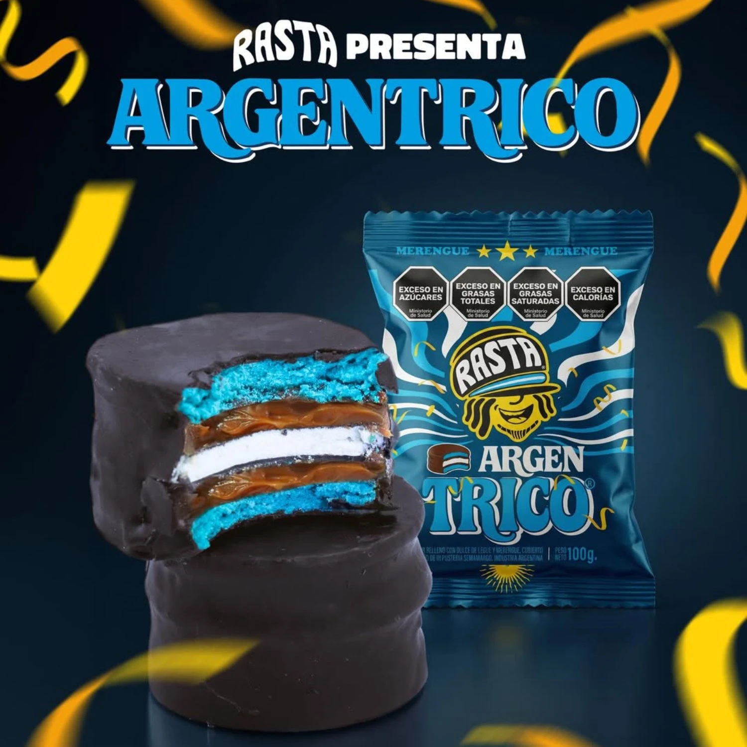 Alfajor Rasta Argentrico x100gr