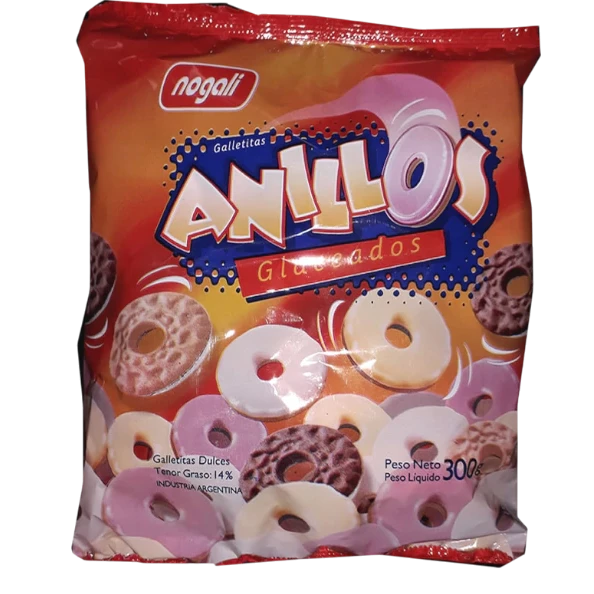 Anillos glaceados Nogali 300gr